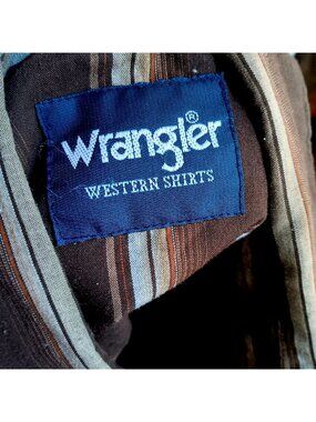 3XT Vintage Western Shirt Wrangler Striped 1990's Bangladesh Cowboy Indy